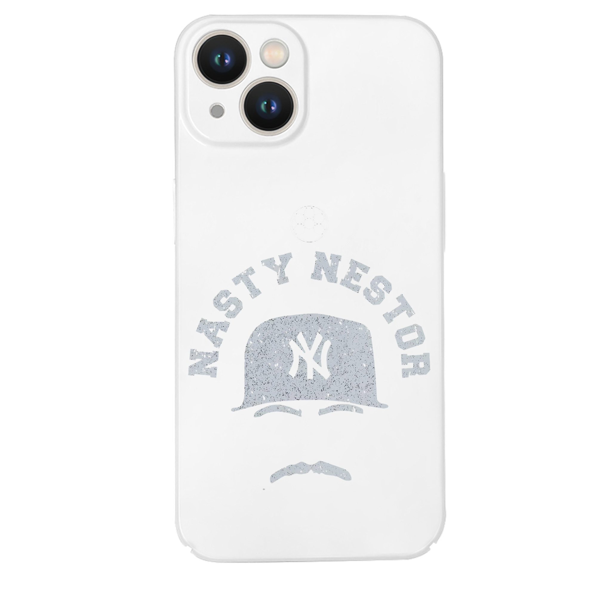 New York Yankees Nasty Nestor IPhone 14 Series Full-Cover Hard Case – Shockproof With Raised Camera Protection – Precise Cutouts, Wireless Charging Compatible – Durable, Anti-Yellowing, Easy To Clean